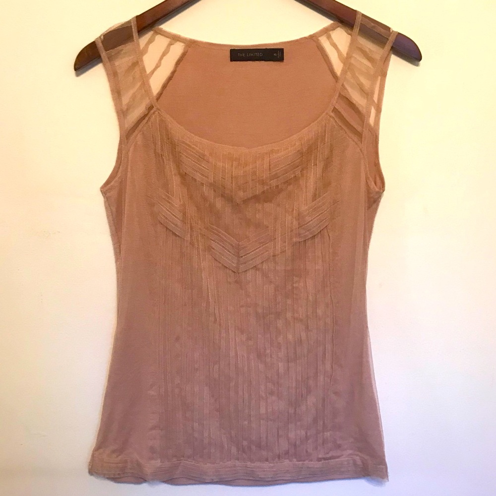 The Limited Tulle Tank